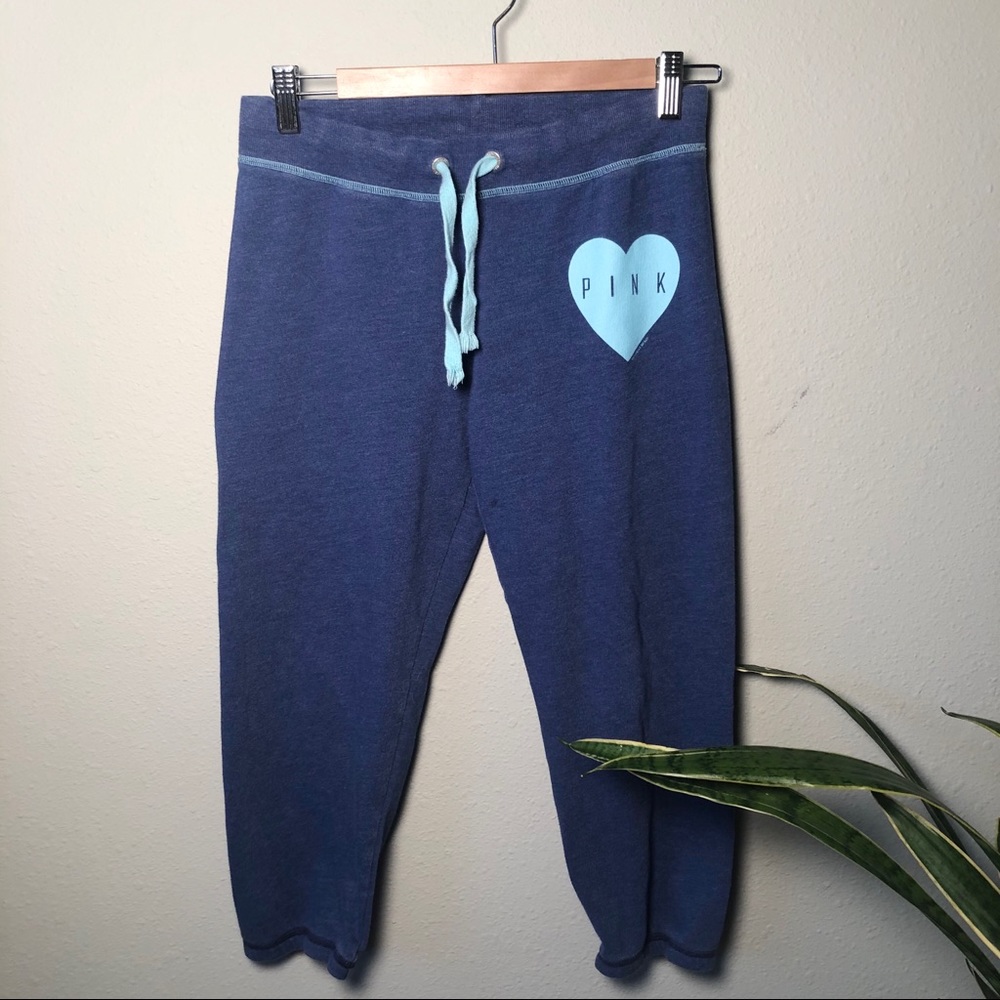 Pink Victoria secret cropped sweats